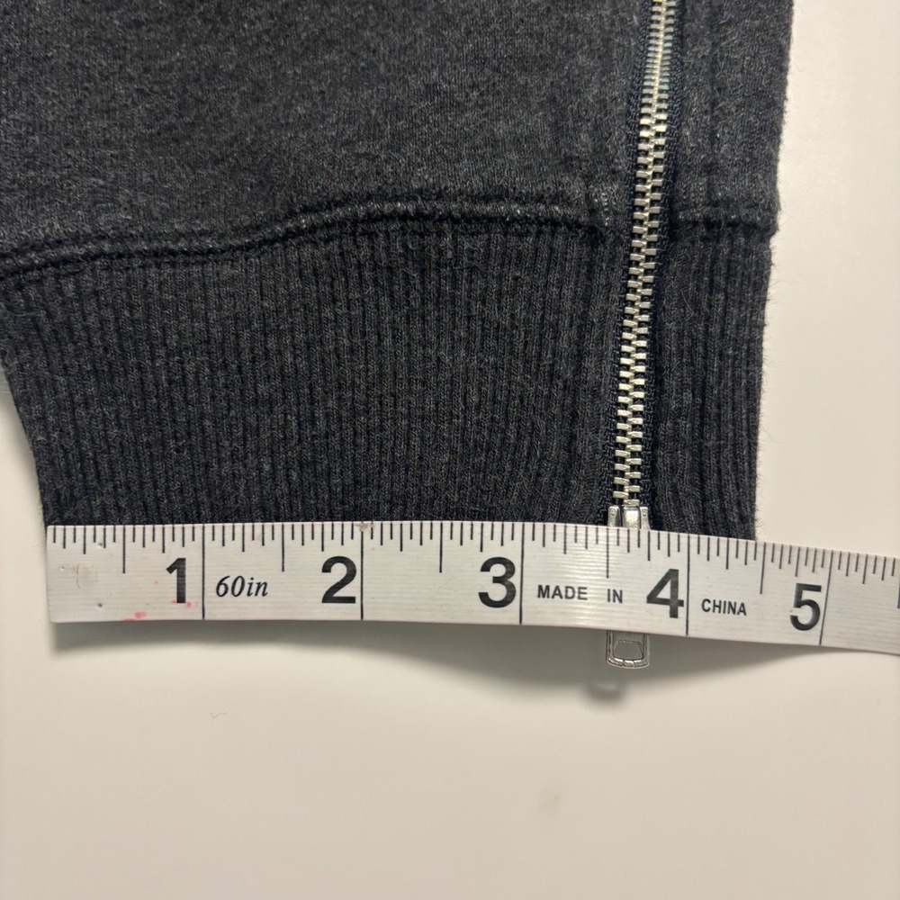 Aerie Joggers Size XL Charcoal Gray Marl Sweatpants Ankle Zip Pockets Tiny Flaws - Picture 8 of 11